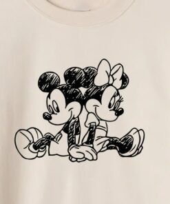 Vintage Mickey and Minnie Sweatshirt, Gift For Couples, Lovely Sweatshirt, Magic Trip, Animation Mickey Mouse, Disney Trip Sweatshirt