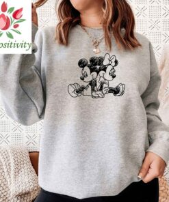 Vintage Mickey and Minnie Sweatshirt, Gift For Couples, Lovely Sweatshirt, Magic Trip, Animation Mickey Mouse, Disney Trip Sweatshirt