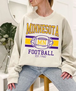 Vintage Minnesota Football Sweatshirt, Retro Minnesota Football Crewneck Sweatshirt, American Football Fan, NFL Shirt