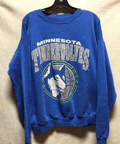 Vintage Minnesota Timberwolves Logo Sweatshirt Shirt Hoodie Gifts for NBA Fans