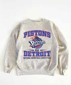 Vintage NBA Detroit Pistons Logo Sweatshirt, National Basketball Association, Basketball Shirt, Unisex T-shirt Sweater Hoodie