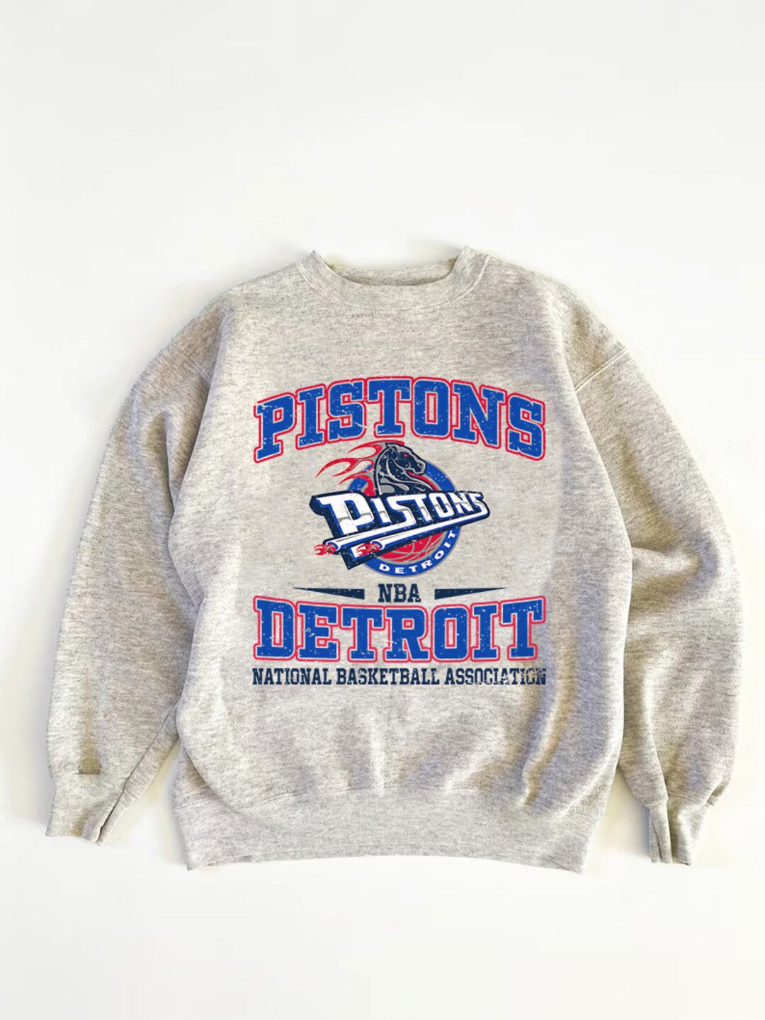 Vintage NBA Detroit Pistons Logo Sweatshirt, National Basketball Association, Basketball Shirt, Unisex T-shirt Sweater Hoodie
