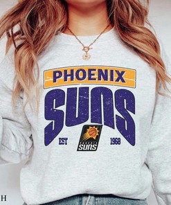 Vintage NBA Phoenix Suns EST 1968 Logo Sweatshirt, NBA Basketball Shirt, 2022–23 Basketball, Unisex T-shirt Sweater Hoodie