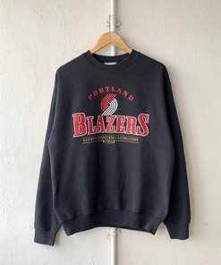 Vintage NBA Portland Trail Blazers Logo Sweatshirt, National Basketball Association, Basketball Shirt, Unisex T-shirt Sweater Hoodie