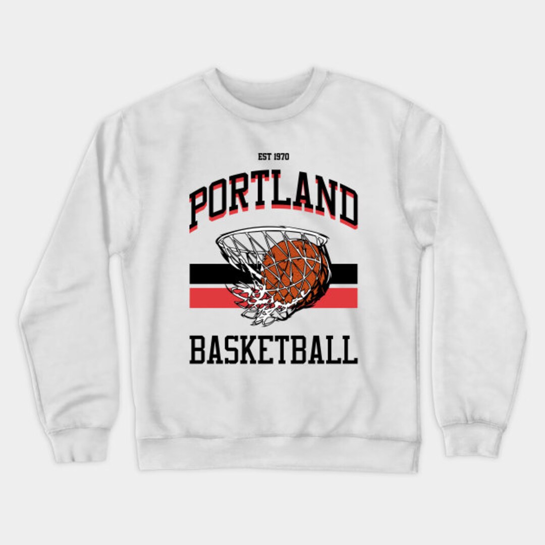 Vintage NBA Portland Trail Blazers Sweatshirt, National Basketball Association, Basketball Shirt, Unisex T-shirt Sweater Hoodie