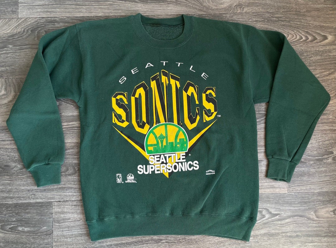 Vintage NBA Seattle Supersonics Logo Sweatshirt, NBA Basketball Shirt, Seattle Supersonics, Unisex T-shirt Sweater Hoodie