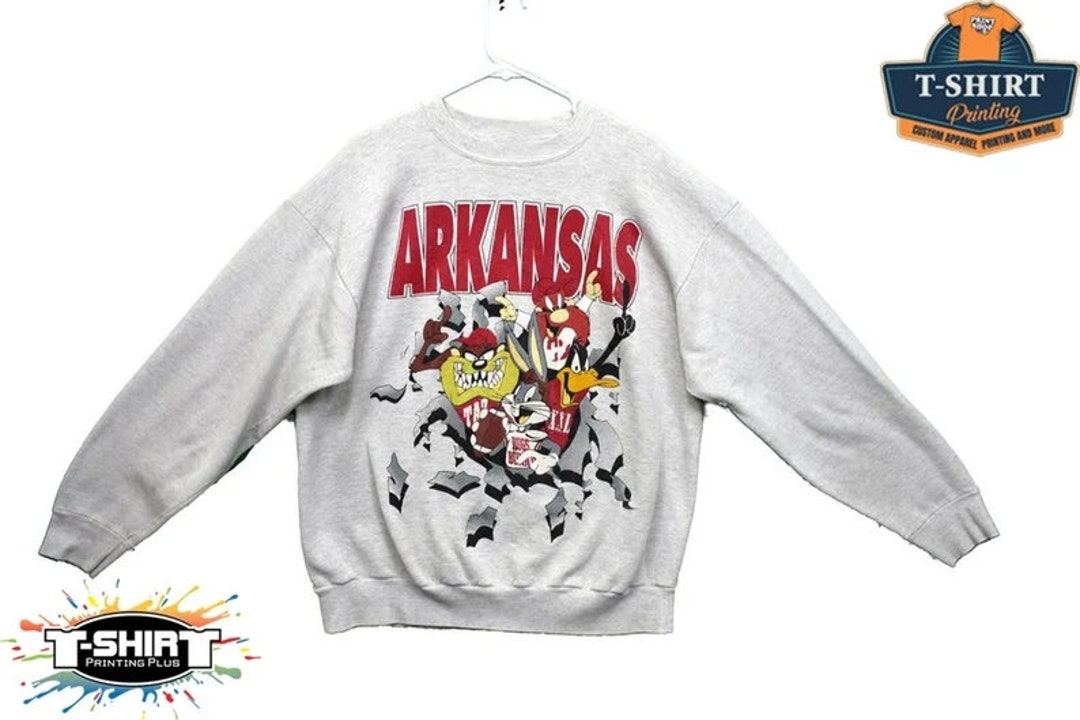 Vintage NCAA Arkansas Razorbacks Looney Tunes Sweatshirt, Arkansas Razorbacks Shirt, University of Arkansas, Unisex Shirt, Vintage Shirt