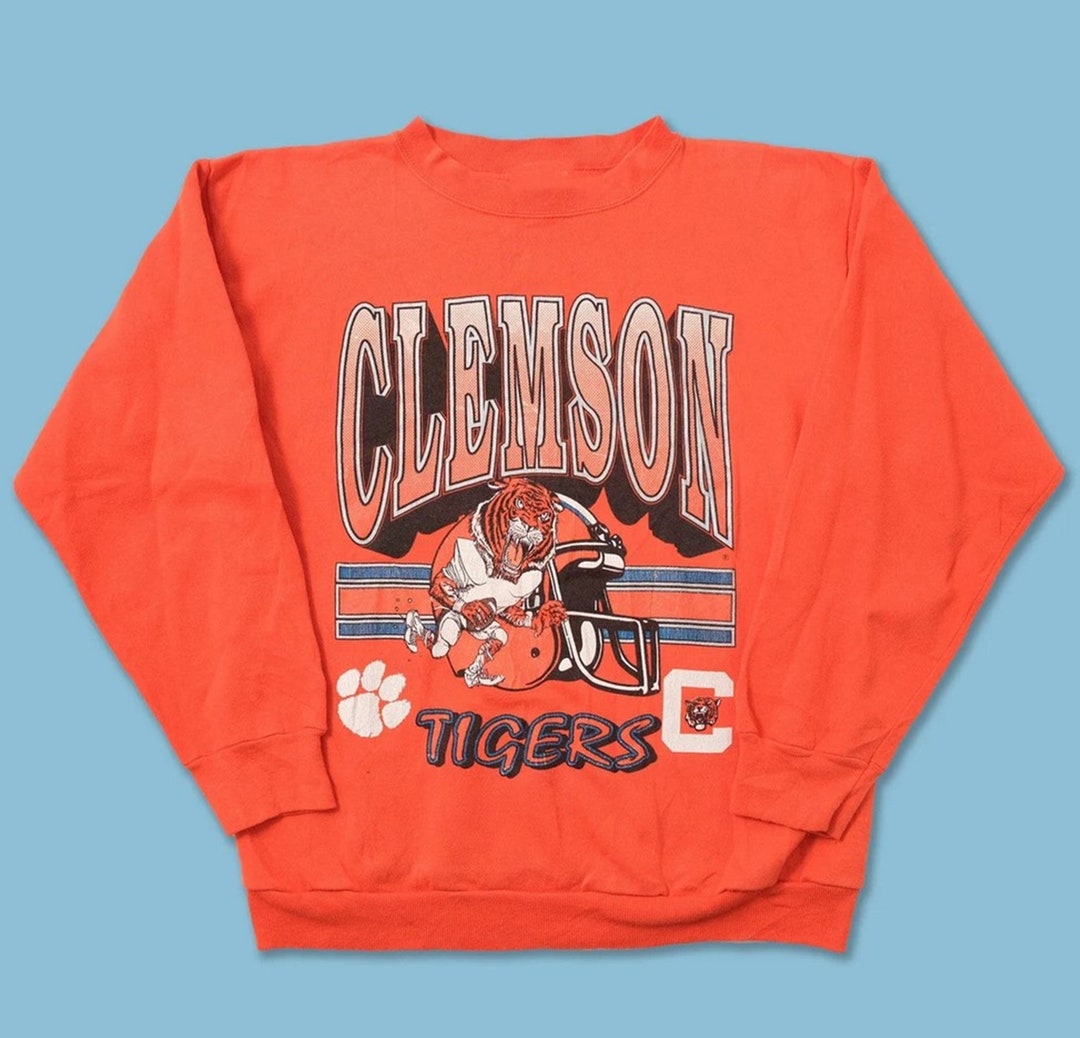 Vintage NCAA Clemson Tigers Football Sweatshirt, Clemson Tigers Shirt, Clemson University, Unisex T-Shirt Sweatshirt, Vintage Shirt