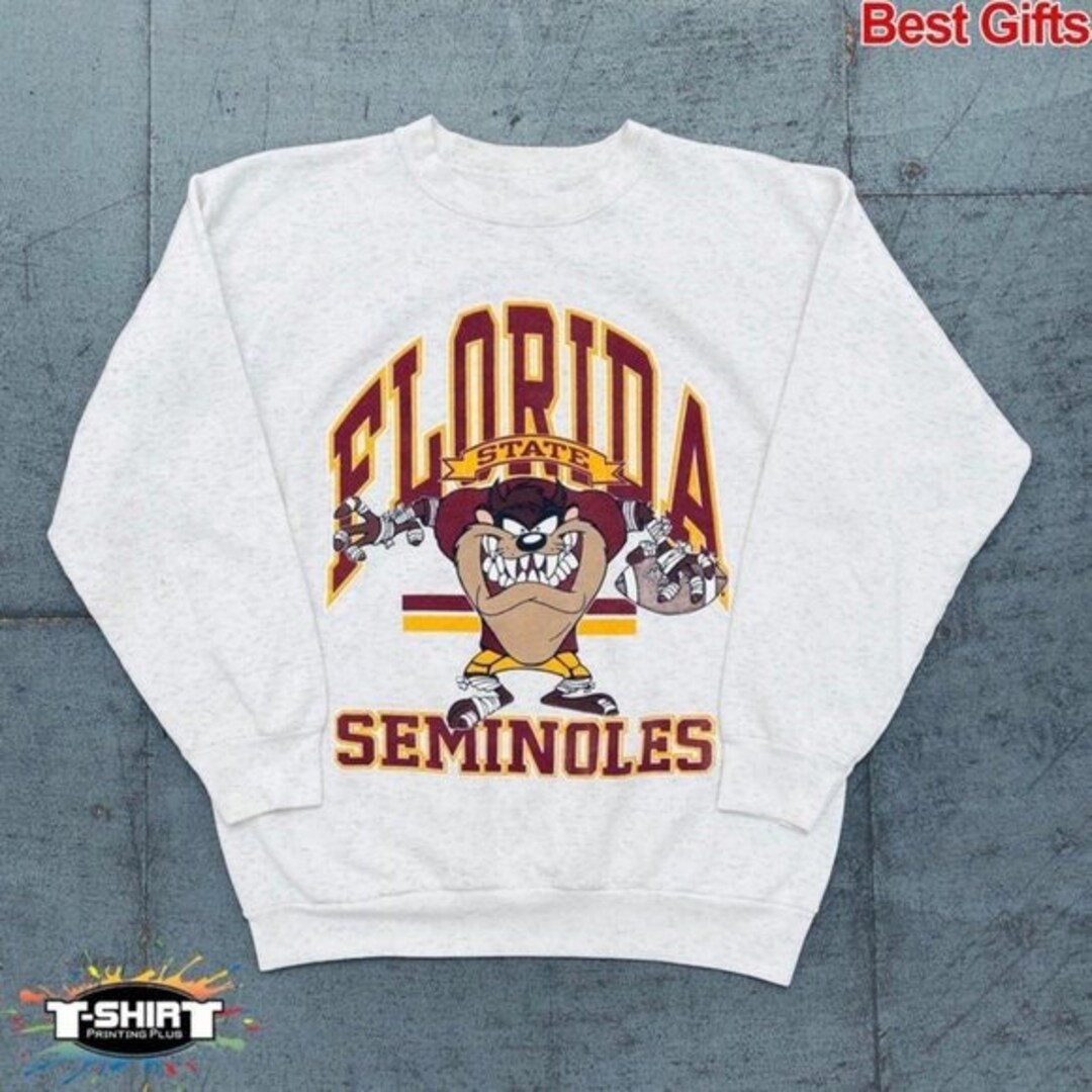 Vintage NCAA Florida State Seminoles Sweatshirt, Florida State University Hoodie Shirt Gifts for NCAA Fans