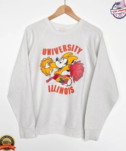 Vintage NCAA Illinois Fighting Illini Mickey Sweatshirt, Illinois Fighting Illini Shirt, University of Illinois, Unisex Shirt, Vintage Shirt