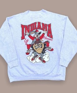 Vintage NCAA Indiana Hoosiers Looney Tunes Sweatshirt, Indiana Hoosiers Shirt, Indiana University Bloomington, Unisex Shirt, Vintage Shirt