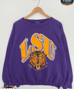 Vintage NCAA LSU Tigers Big Logo Sweatshirt Hoodie Shirt Gifts for NCAA Fans