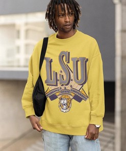 Vintage NCAA LSU Tigers Big Logo Sweatshirt, LSU Tigers Shirt, Lsu Fighting Tigers Hoodie Shirt Gifts for NCAA Fans