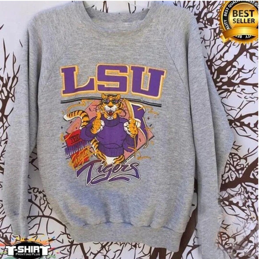 Vintage NCAA Louisiana Football Sweatshirt, LSU Tigers Shirt, Louisiana State University Shirt, NCAA Shirt, Unisex Shirt, Vintage Shirt