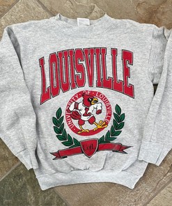 Vintage NCAA Louisville Cardinals College Sweatshirt, University of Louisville Shirt, College Vintage Shirt, NCAA Shirt, Vintage Shirt