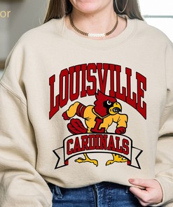 Vintage NCAA Louisville Cardinals Logo Sweatshirt, Athletic Department, University of Louisville Shirt, Unisex T-shirt Sweater Hoodie