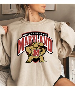 Vintage NCAA Maryland Terrapins Logo Sweatshirt, University of Maryland Shirt, College, Unisex T-shirt Sweater Hoodie