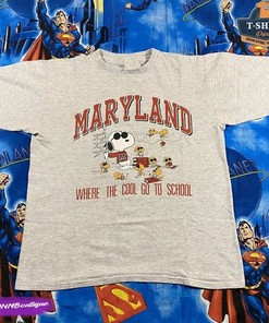 Vintage NCAA Maryland Terrapins Snoopy T-Shirt, Maryland Terrapins Shirt, University of Maryland Shirt, Unisex Shirt, Vintage Shirt