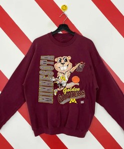 Vintage NCAA Minnesota Golden Gophers Mascot Sweatshirt, University Of Minnesota Shirt, Basketball Football, Unisex T-shirt Sweater Hoodie