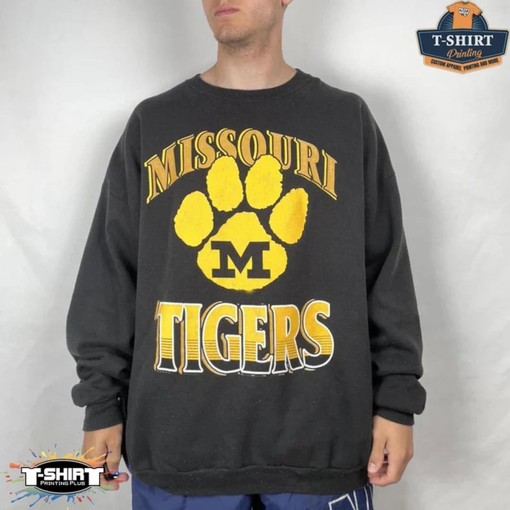 Vintage NCAA Missouri Tigers Paw Logo Sweatshirt, Missouri Tigers Shirt, University of Missouri Shirt, Unisex Shirt, Vintage Shirt
