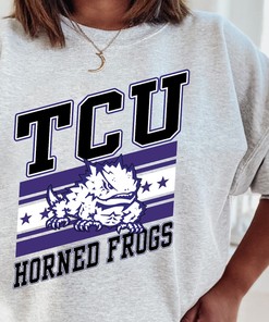 Vintage NCAA TCU Horned Frogs Logo Sweatshirt, TCU Shirt, Football, College Shirt,, Unisex T-shirt Sweater Hoodie