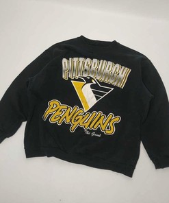 Vintage NHL Pittsburgh Penguins Logo Sweatshirt, 2022-23 Ice Hockey Shirt, Unisex T-shirt Sweater Hoodie
