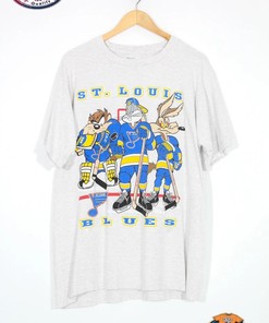 Vintage NHL St. Louis Blues Looney Tunes T-Shirt, St. Louis Blues Shirt, Ice Hockey Shirt, Unisex T-Shirt Sweatshirt, Vintage Shirt