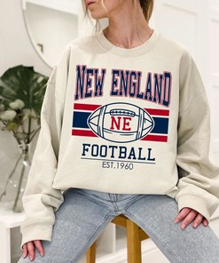 Vintage New England Football Sweatshirt, Retro New England Football Crewneck Sweatshirt, AFC Fan Shirt, NFL Shirt