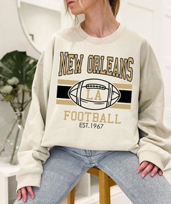 Vintage New Orleans Football Sweatshirt, Retro New Orleans Football Crewneck Sweatshirt, American Football Fan, NFL Shirt