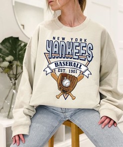 Vintage New York Baseball Shirt, New York MLB Shirt, Baseball Fan Gifts, New York Fan Shirt Hoodie Sweatshirt