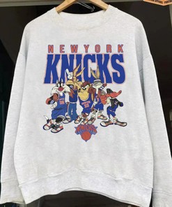 Vintage New York Knicks Looney Tunes Sweatshirt, Basketball 2022-23 Shirt, Unisex T-shirt Sweater Hoodie
