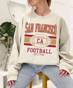 Vintage San Francisco Football Sweatshirt, Retro San Francisco Football Crewneck Sweatshirt, American Football Fan, NFL Shirt
