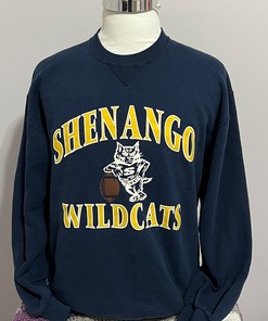 Vintage Shenango Wildcats Pennsylvania Highschool Sports Crewneck 1980s Russell Athletic Sweatshirt