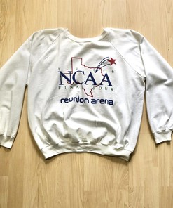 Vintage Style 1986 NCAA Reunion Arena Sweatshirt Texas Sports Final Four Pullover Euc