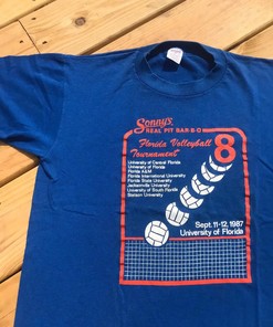 Vintage Style 1989 Florida Volleyball Single Stitch 80s Seminoles T-Shirt Sweatshirt Pullover Hoodie Reprinted Full Color Full Size Gift For NCAA Fans