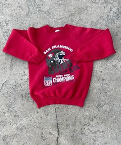 Vintage Style 1989-1990 Championship Tshirt Pullover Hoodie Crewneck Sweatshirt Reprinted Full Color Full Size Gifts For NFL Fans