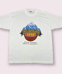 Vintage Style 1990 NCAA Final Four Denver T-Shirt Sweatshirt Pullover Hoodie Reprinted Full Color Full Size Gift For NCAA Fans