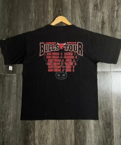 Vintage Style 1990s Chicago Bulls NBA 1998 Champion Tour Tshirt Hoodie Crewneck Sweatshirt Reprinted Full Color Full Size Gifts for NBA Fans