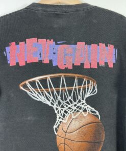 Vintage Style 1990s Starter NBA Toronto Raptors Net Gain Tshirt Hoodie Crewneck Sweatshirt Reprinted Full Color Full Size Gifts for NBA Fans