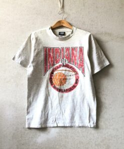 Vintage Style 1992 Indiana NCAA Final Four Tshirt Pullover Hoodie Crewneck Sweatshirt Reprinted Full Color Full Size Gifts for NBA Fans
