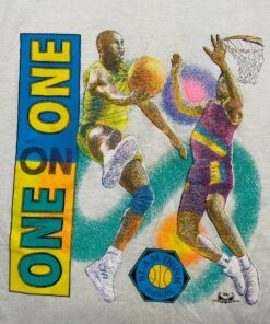 Vintage Style 1992 Slam Dunk NBA Tshirt Pullover Hoodie Crewneck Sweatshirt Reprinted Full Color Full Size Gifts for NBA Fans