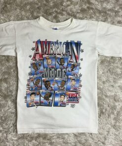 Vintage Style 1992 Usa Dream Team Basketball NBA Tshirt Pullover Hoodie Crewneck Sweatshirt Reprinted Full Color Full Size Gifts for NBA Fans