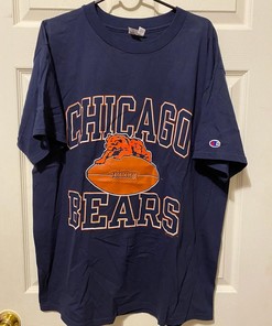 Vintage Style 1994 Champion Chicago Bears Tshirt Pullover Hoodie Crewneck Sweatshirt Reprinted Full Color Full Size Gifts For NFL Fans