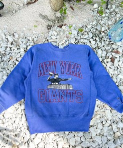 Vintage Style 1994 Ny Giants Tshirt Pullover Hoodie Crewneck Sweatshirt Reprinted Full Color Full Size Gifts For NFL Fans