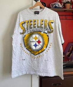 Vintage Style 1994 Pittsburgh Tshirt Pullover Hoodie Crewneck Sweatshirt Reprinted Full Color Full Size Gifts For NFL Fans