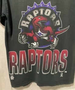 Vintage Style 1995 Toronto Raptors NBA Basketball Tshirt Hoodie Crewneck Sweatshirt Reprinted Full Color Full Size Gifts for NBA Fans