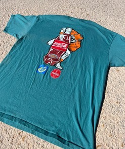 Vintage Style 1996 Coke X NFL Tshirt Pullover Hoodie Crewneck Sweatshirt Reprinted Full Color Full Size Gifts For NFL Fans