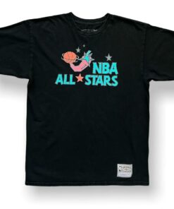 Vintage Style 1996 Mitchell and Ness NBA Allstar Game Tshirt Hoodie Crewneck Sweatshirt Reprinted Full Color Full Size Gifts for NBA Fans