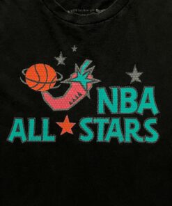 Vintage Style 1996 Mitchell and Ness NBA Allstar Game Tshirt Hoodie Crewneck Sweatshirt Reprinted Full Color Full Size Gifts for NBA Fans
