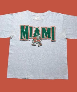Vintage Style 1996 NCAA Miami Hurricanes Schedule T-Shirt Sweatshirt Pullover Hoodie Reprinted Full Color Full Size Gift For NCAA Fans